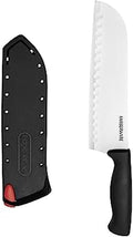 Farberware EdgeKeeper Santoko Knife, 7-inch Santoku, Stainless Steel by Farberware