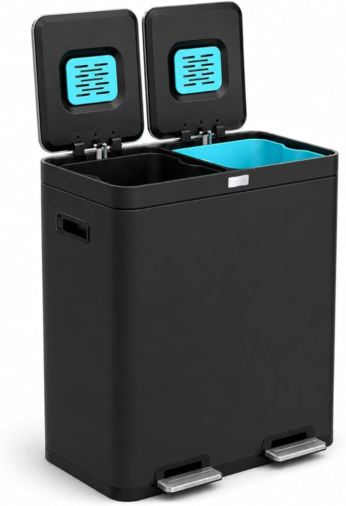 Home Zone Living 16 Gallon Kitchen Trash Can by HomeZoneLiving