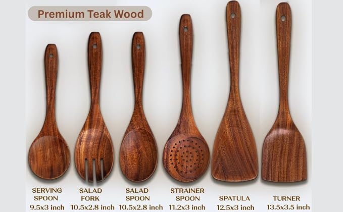 Premium Wooden Utensil Set - Image 5