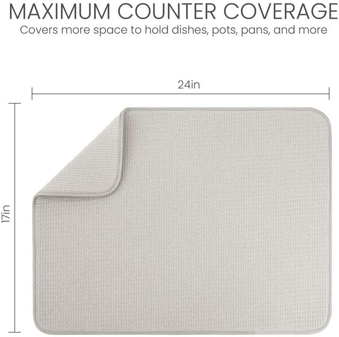 Bellemain XL Dish Mat Microfiber Dish Drying Mat, Super absorbent - Image 2