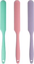 3Pcs Silicone Jar Spatula Long Handle Kitchen Spatulas by Kunovo