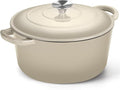 P&P CHEF 6QT Enameled Dutch Oven, Cast Iron Dutch Oven Pot by PPCHEF