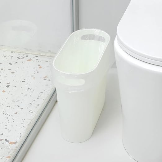 rejomiik Small Trash Can, 3.5 Gallon Slim Garbage Can Plastic Waste Basket - Image 4