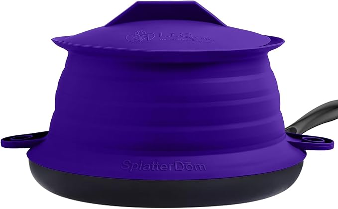 L.I.Q Silicone Splatter Guard – Fits 10 and 12 Inch Pots – Microwave Safe and by LIQInc