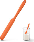 U-Taste Skinny Silicone Jar Spatula: 600ºF Heat-Resistant Food-Grade 10in Long by U-Taste