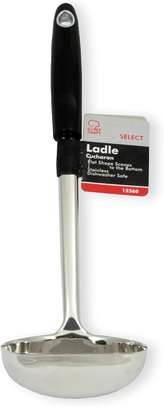 Chef Craft Select Ladle, 12 inch, Stainless Steel - Image 7