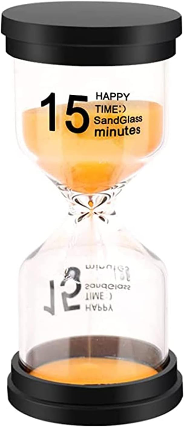 Sand Timer, Sand Timers Colorful 15 Minutes Sandglass Timer by Monsin