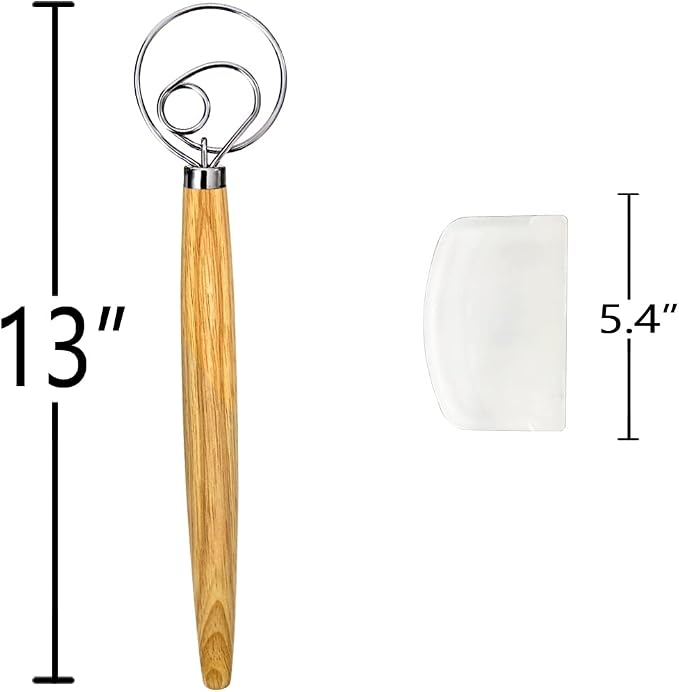 Danish Dough Whisk, Sourdough Tools - Image 7