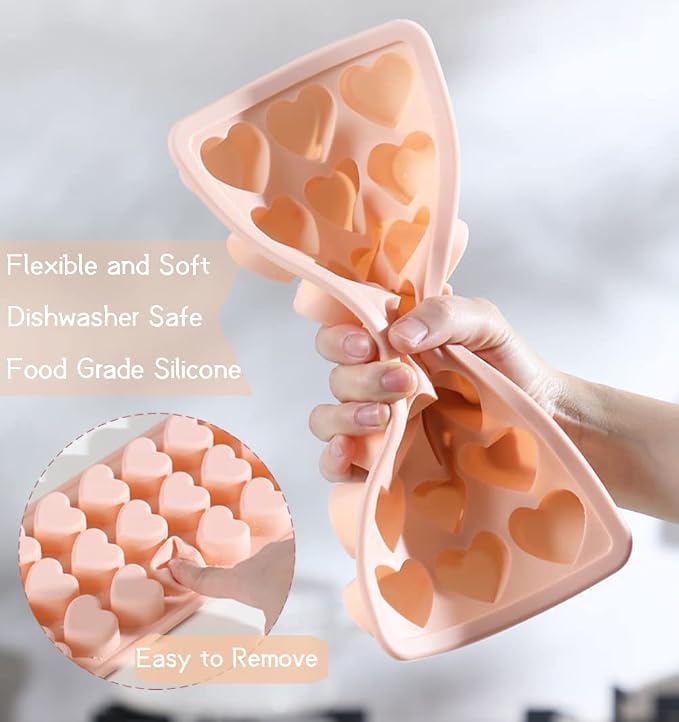 Heart-Shaped Ice Cube Trays - Image 2