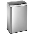 BestOffice 13 Gallon Trash Can Stainless Steel Kitchen Garbage Can by BestOffice