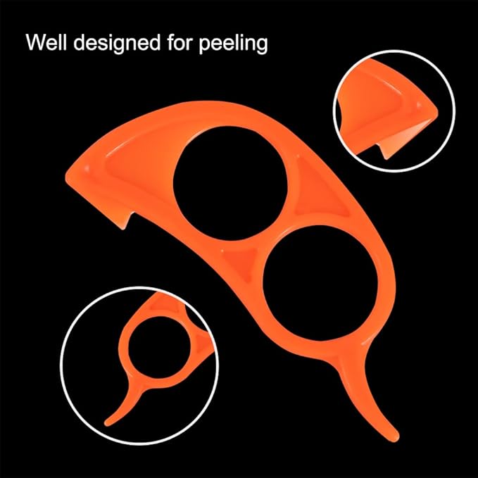 Soft Home Premium Plastic Orange Peeler Lemon Citrus Peel Cutter Vegetable - Image 2
