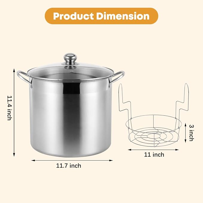 21.5 QT Stainless Steel Canning Pot - Image 3