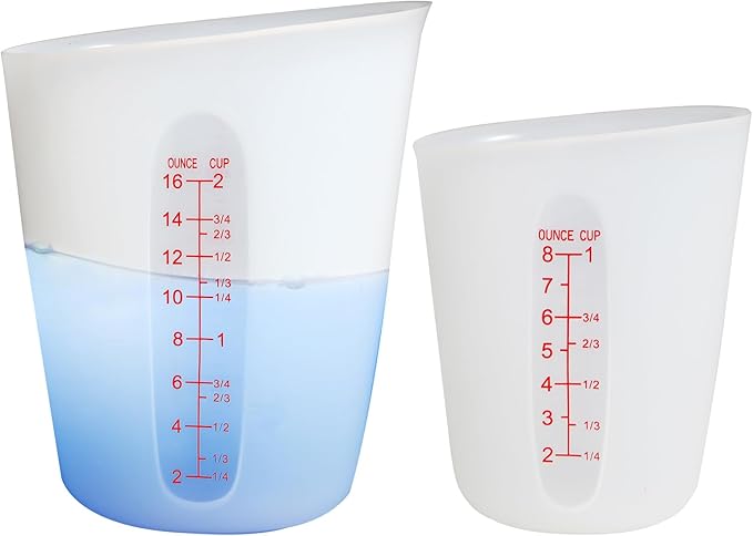 ZUYEE Silicone Measuring Cups Flexible Measure Melting Cups by ZUYEE