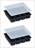LONGFITE Large and Long Ice Cube Tray 2 Pack Silicone Freezing Container Sticks by LONGFITE