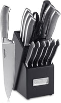 CUISINART Block Knife Set, Lightweight, Stainless Steel, Durable & Dishwasher by Cuisinart