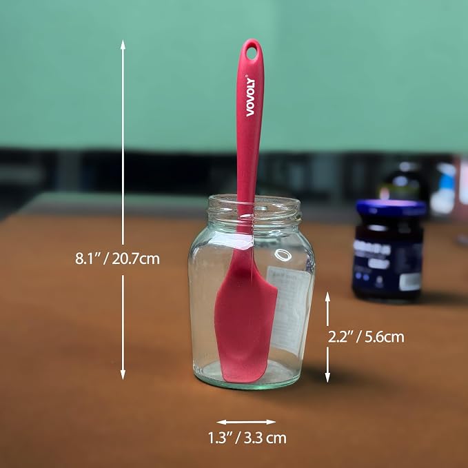 Silicone Mini Spatulas, Curved Small Spatula - Image 2