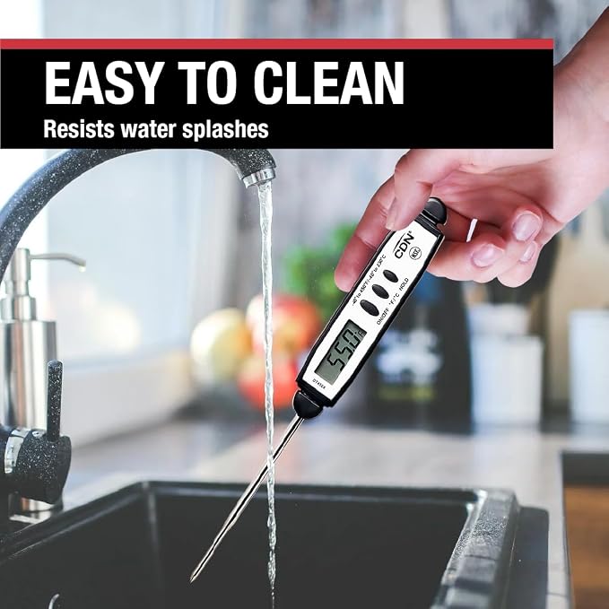 CDN Waterproof Digital Cooking Thermometer Instant Read 2.75" Stainless - Image 7