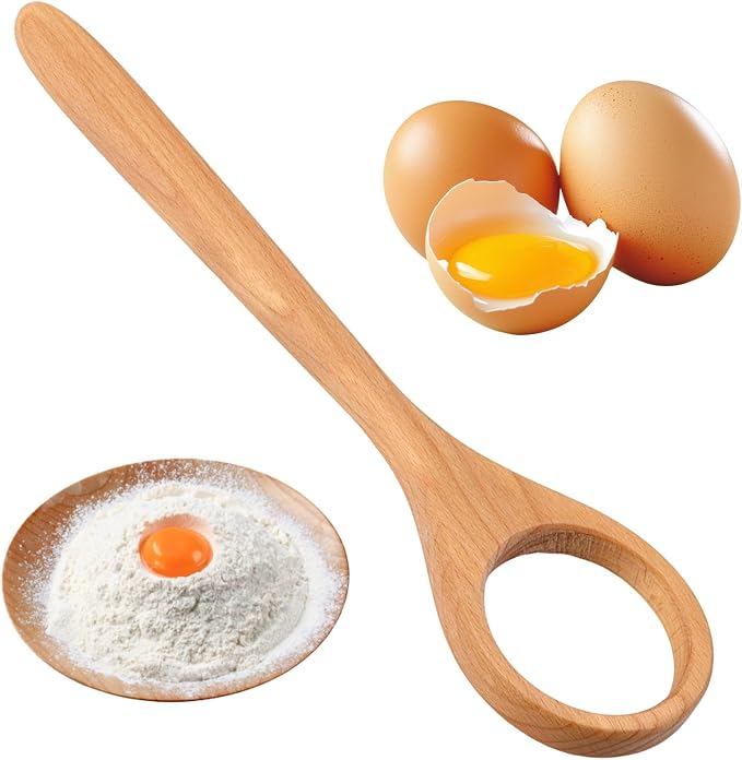 Danish Dough Whisk, Wooden Bread Whisking Tool by LLMSIX