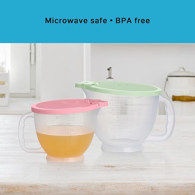 Tupperware Classic Mix-N-Store Pitcher Set in Mint Green and Candy Pink - Image 5