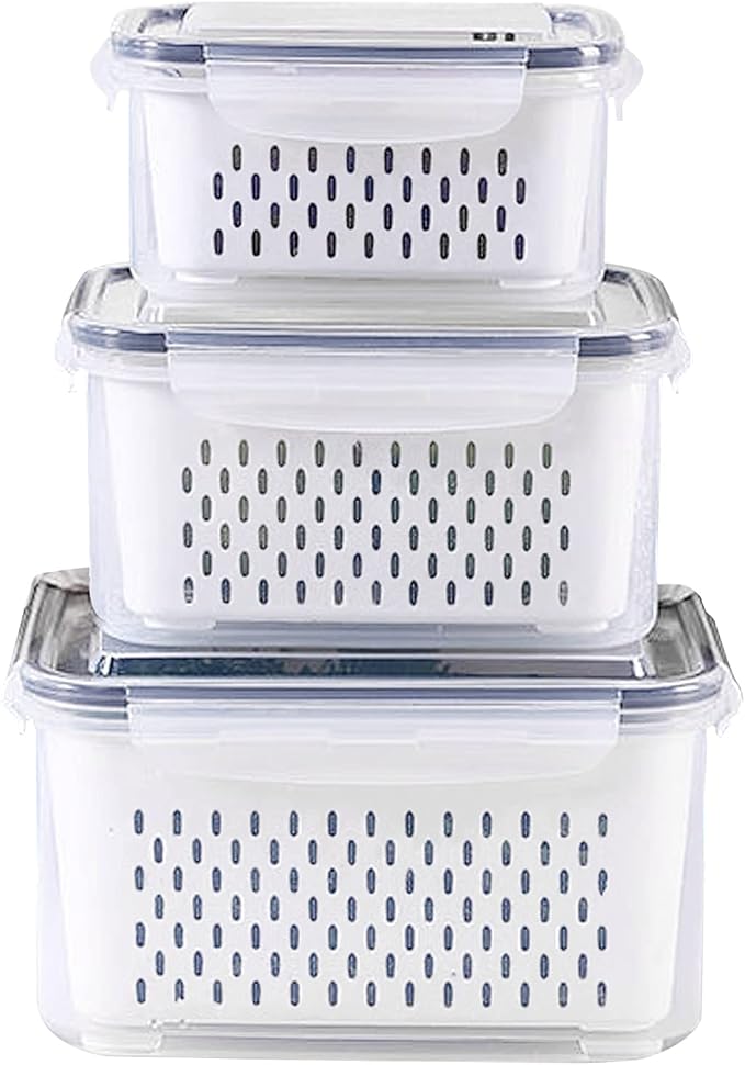 3Pack Fridge Food Storage Container Set by Ronanemon