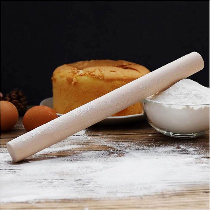 Non-stick Rolling Pin Wood Dough Roller Classic - Image 4