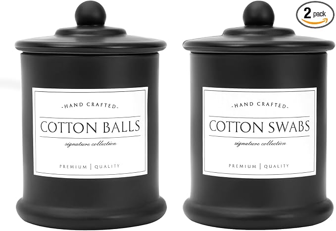 Volisnova 2 Pack Farmhouse Apothecary Jars by Volisnova-KitchenBath