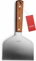 Vovoly Extra Wide Griddle Scraper, 5.5''x5.5'' Smashed Burger Scraper Grill by VOVOLY