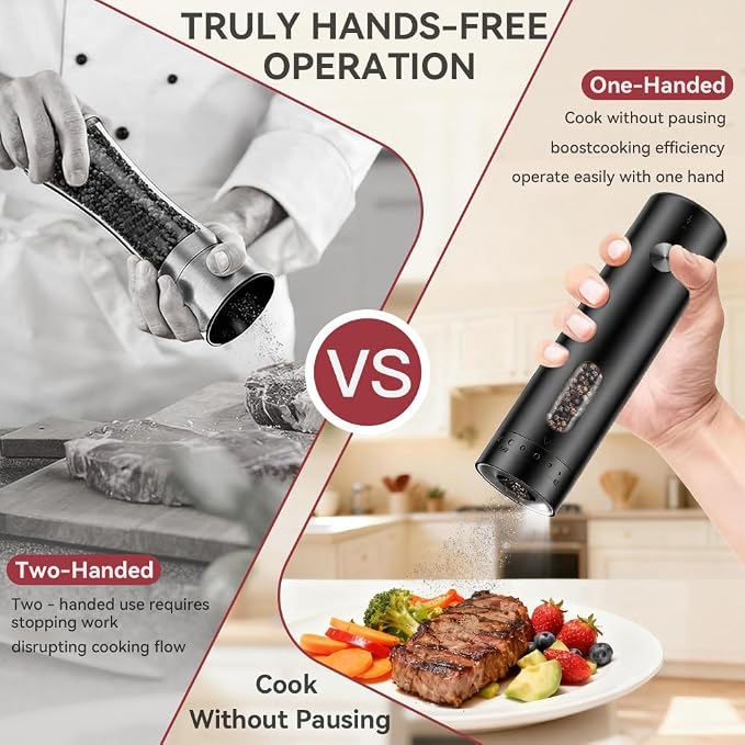 Electric Salt and Pepper Grinder Set - Image 7