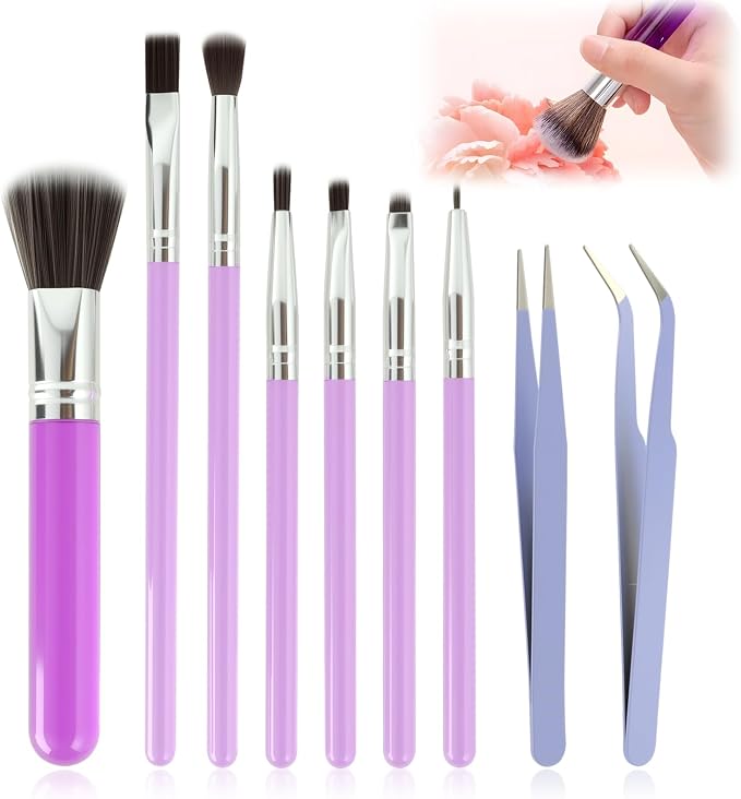9 Pcs Baking Brush Set, Chocolate Candy Making Supplies Jelly Decorating Tools - Image 7