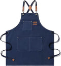 Tosewever Canvas Cross Back Chef Cotton Aprons by Tosewever