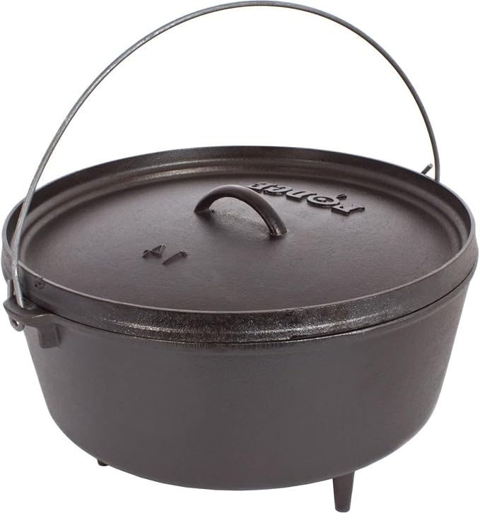 Lodge 5 Quart Pre-Seasoned Cast Iron Camp Dutch Oven by Lodge