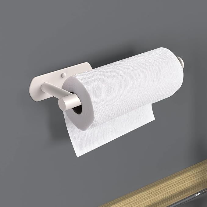 VAEHOLD Adhesive Paper Towel Holder Under Cabinet Wall Mount - Image 6