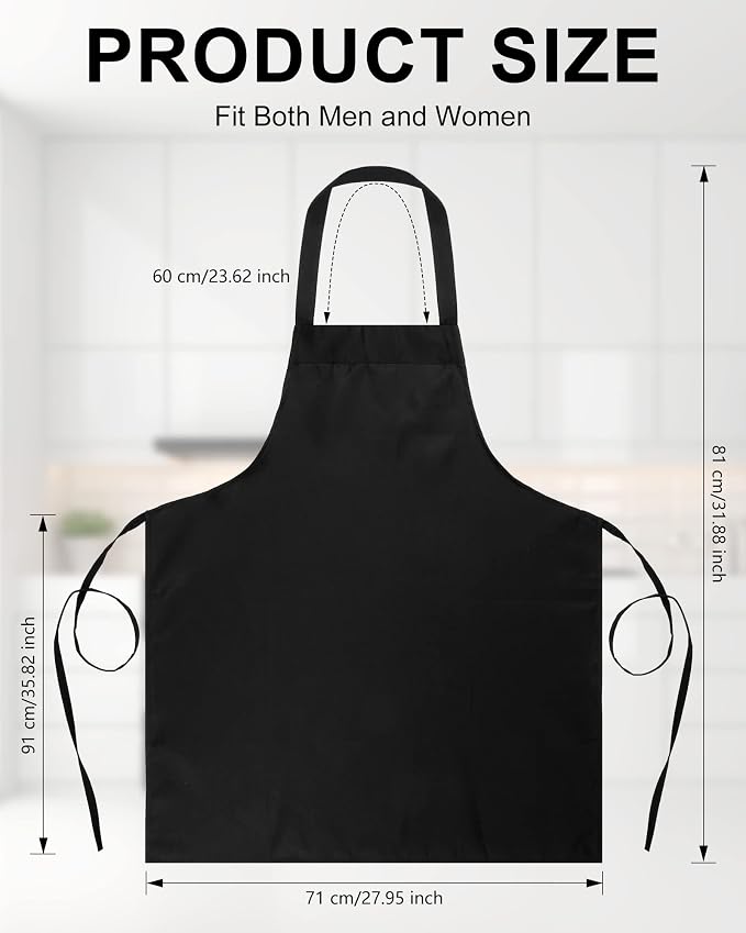 Foaincore 36 Pack Bib Aprons Bulk Plain Aprons - Image 2