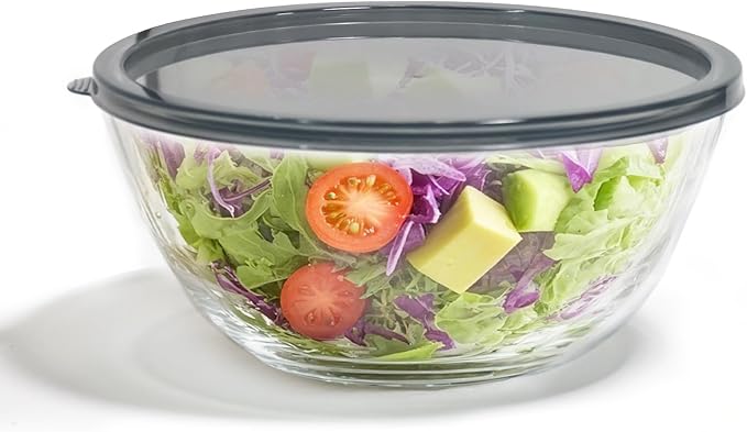 5 Quart Deep Big Glass Bowl by Ronanemon