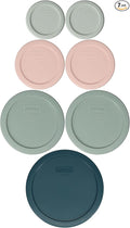 Pyrex 7202-PC 1 Cup White Mint, 7200-PC 2 Cup Rosewater Pink, 7201-PC 4 Cup by Pyrex