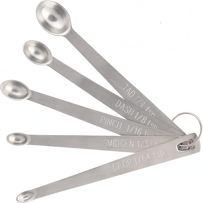 LIUSM Mini Measuring Spoons Set, Stainless Steel Measuring Spoons Set by LIUSM