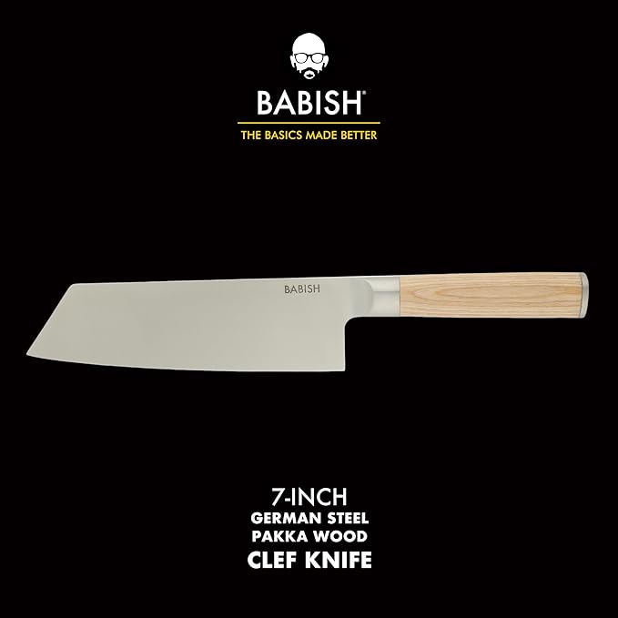 Babish 7.5-Inch Clef Knife – High-Carbon 1.4116 German Steel Kitchen Knife - Image 2