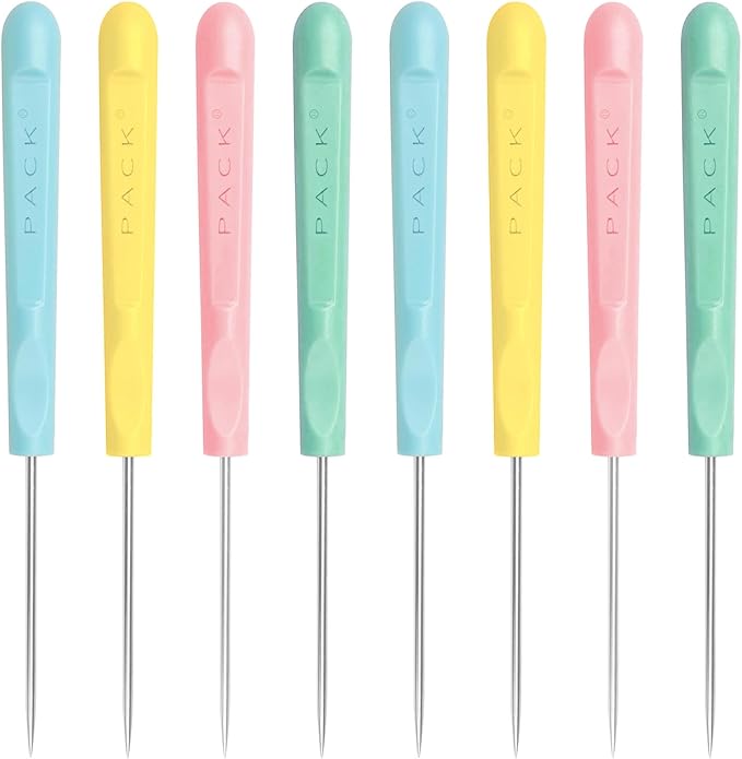 8Pcs 5.2 Inches Sugar Stir Needle, Cookie Scribe Needles Cake Decorating Needle by IAXSEE