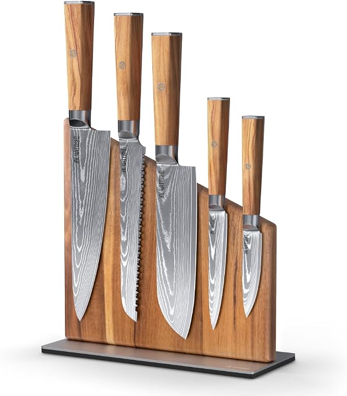 Yatoshi Knives Magnetic Kitchen Knife Block Set by YatoshiKnives