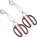HINMAY Stainless Steel Scissor Tongs 11-Inch Heavy Duty Grilling Tongs by HINMAY