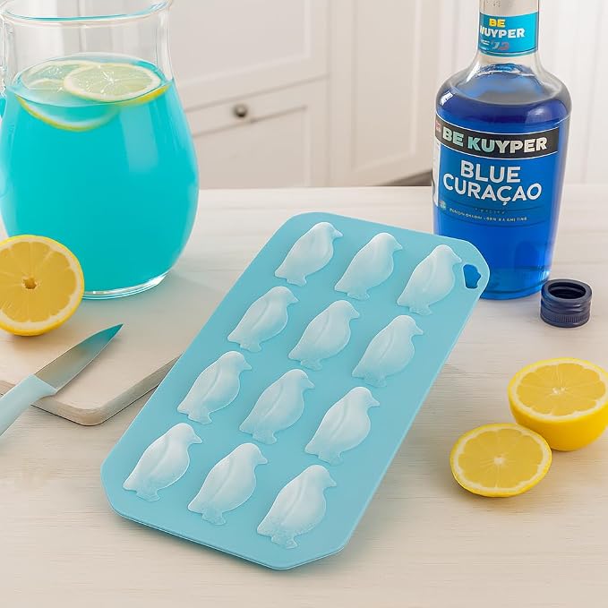 HIC Kitchen Silicone Penguin Ice Tray, Each Tray Makes 12 Penguins - Image 4