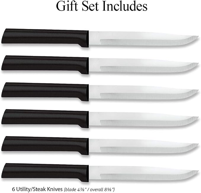 Rada Cutlery Six Utility/Steak Knives Gift Set, 6-Piece Knife Set, Stainless - Image 2