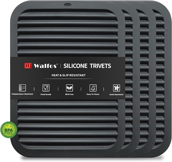 Walfos Silicone Trivets for Hot Pots and Pans by Walfos