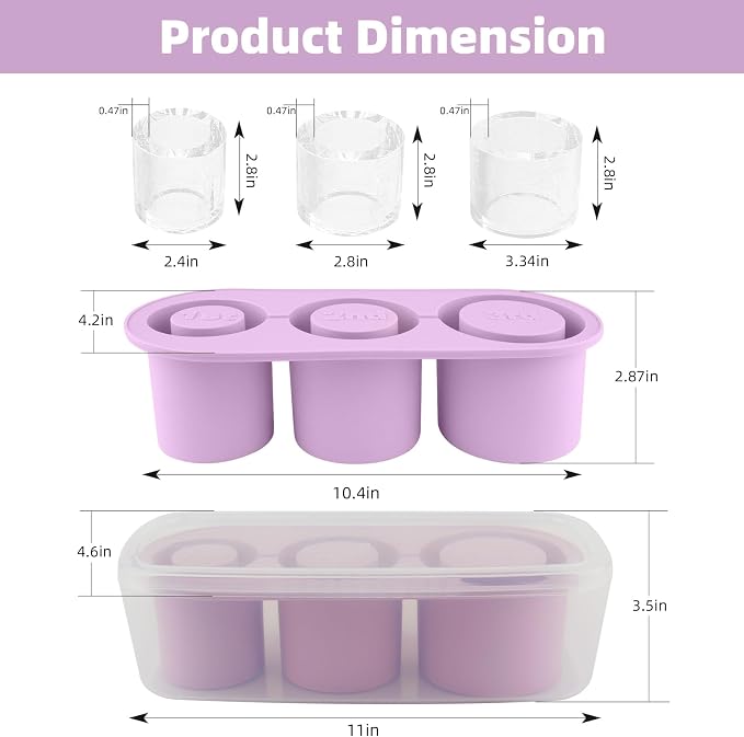 Tcamp Tumbler Ice Mold, Ice Cube Tray - Image 5