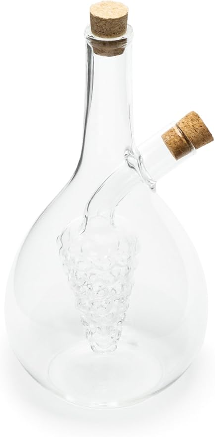 Fox Run Grape Motif Oil and Vinegar Cruet Dispenser Bottle - Image 4