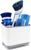 KeFanta Sink Counter Caddy, Plastic Dish Sponge Holder, Kitchen Brush and by KeFanta
