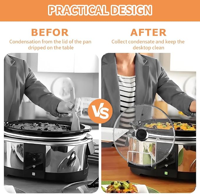 2 Pack Slow Cooker Lid Holder, Stainless Steel Lid Rack - Image 4