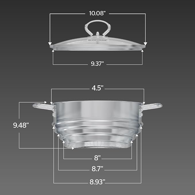 SUNHOUSE 5 Quart Stainless Steel Steamer Insert – Multi-Purpose Soup & Food - Image 8
