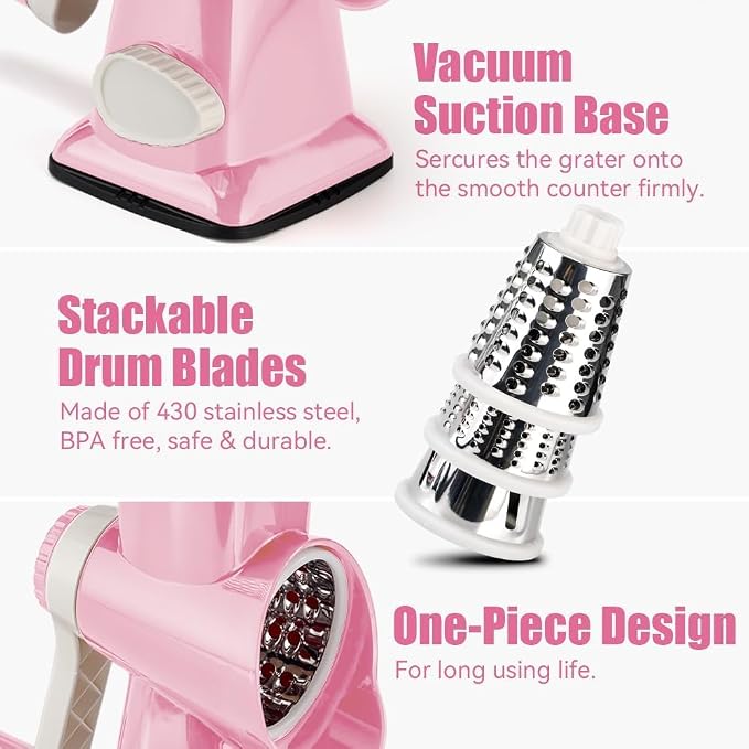 KEOUKE Rotary Cheese Grater Pro 6 in 1 - Image 7
