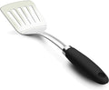 Brushed Slotted Stainless Steel Turner, Non-Slip Spatula by JXWING
